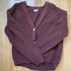 Tradlands Shelter Brown Cotton Cardigan - Large